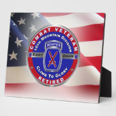 第10期山師団退職した退役軍人 フォトプラーク (側面)