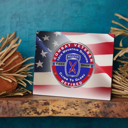 第10期山師団退職した退役軍人 フォトプラーク (側面)