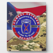 第10期山師団退職した退役軍人 フォトプラーク (正面)