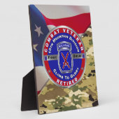 第10期山師団退職した退役軍人 フォトプラーク (側面)