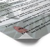 第10期特殊部隊グループのフラッシュ編みポスターベット ポスター (角)