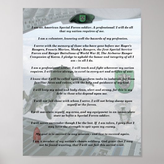 第10期特殊部隊グループのフラッシュ編みポスターベット ポスター (正面)