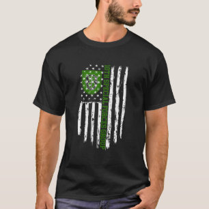 第10期特殊部隊グループ第10期米国国旗 Tシャツ