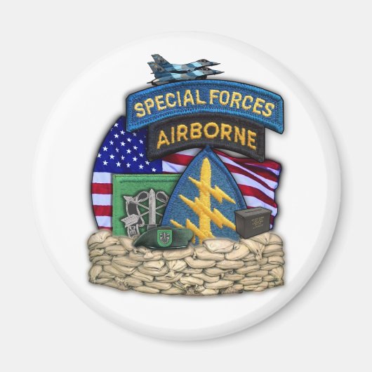 第10期特殊部隊グループ退役軍人はイラクの防衛隊を攻撃 マグネット (正面)