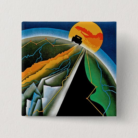 第10期自動車ラリー・デ・モンテカルロ 缶バッジ (正面)