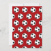 第10期誕生日パーティーサッカーレッドボーイズスポーツ 招待状 (裏面)