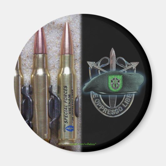 第10次特殊部隊グループグリーンベレーsf sfg マグネット (正面)