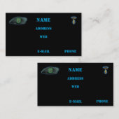 第10特殊部隊は獣医の抜け目がない名刺を分けます 名刺 (正面/裏面)