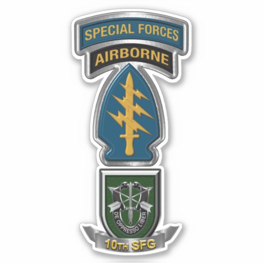 第10空挺特殊部隊 シール (正面)