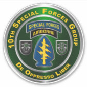 第10空挺特殊部隊 シール (正面)