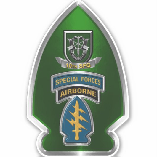 第10空挺特殊部隊 シール (正面)