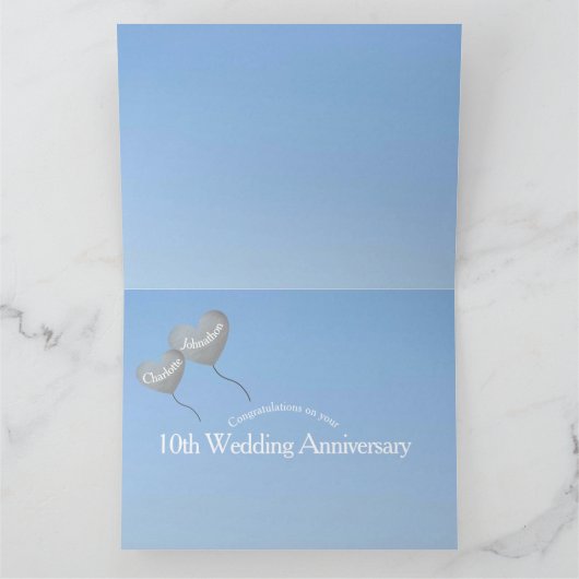 第10結婚回スズ記念気球 カード (内部)