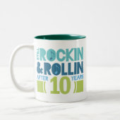 第10記念日の結婚祝い ツートーンマグカップ (左)