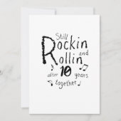 第10記念日-カップル10年の記念日の カード (正面)