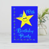 第10誕生会の星の招待状 招待状 (スタンド正面)