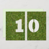 第10誕生会! 招待状 (正面/裏面)