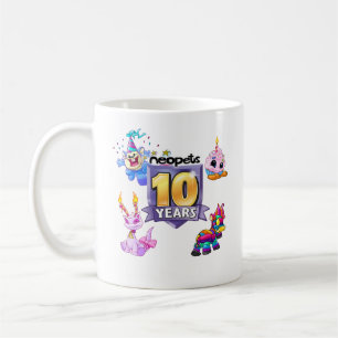 第10誕生日のロゴ コーヒーマグカップ