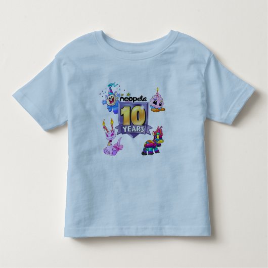 第10誕生日のロゴ トドラーTシャツ (正面)
