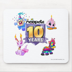 第10誕生日のロゴ マウスパッド