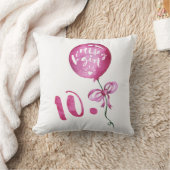 第10誕生日の女の子、記念日の女の子のギフト クッション (ブランケット)