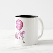 第10誕生日の女の子、記念日の女の子のギフト ツートーンマグカップ (正面右)