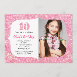 第10誕生日の招待状はぴかぴか光ります 招待状