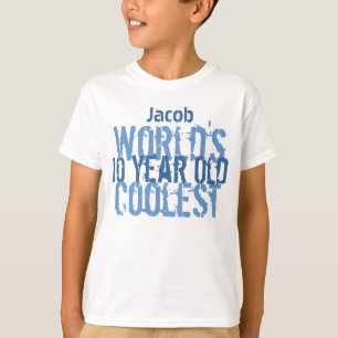 第10誕生日の贈り物，世界のクール10歳の男の子 Tシャツ