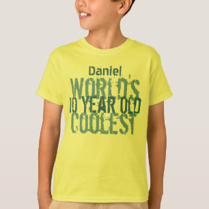 第10誕生日の贈り物,世界のクール10歳の男の子 Tシャツ