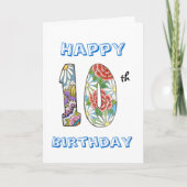 第10誕生日カード カード (正面)