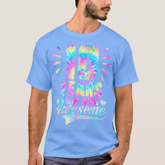 第10誕生日ギフトアイディアタイダイ10年の Tシャツ