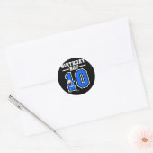 第10誕生日ギフト10ヴィンテージホッケー誕生日10 ラウンドシール (封筒)