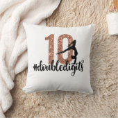 第10誕生日ギフト2桁女子体操 クッション (ブランケット)