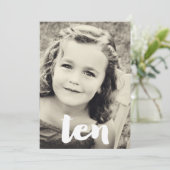 第10誕生日ナンバー10フォトオーバーレイ招待状 招待状 (スタンド正面)