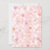 第10誕生日パープルピンク金ゴールド 招待状 (裏面)