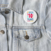 第10誕生日ボーイガールキッズソンドーター 缶バッジ (インサイチュ)