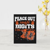 第10誕生日ボーイズバスケットボールピース独身のアウトDi カード (黄色い花)