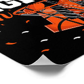 第10誕生日ボーイズバスケットボールピース独身のアウトDi ポスター (角)