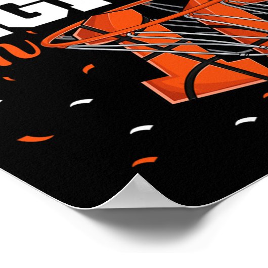 第10誕生日ボーイズバスケットボールピース独身のアウトDi ポスター (角)