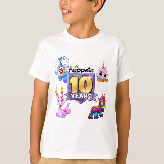 第10誕生日ロゴ Tシャツ (正面)
