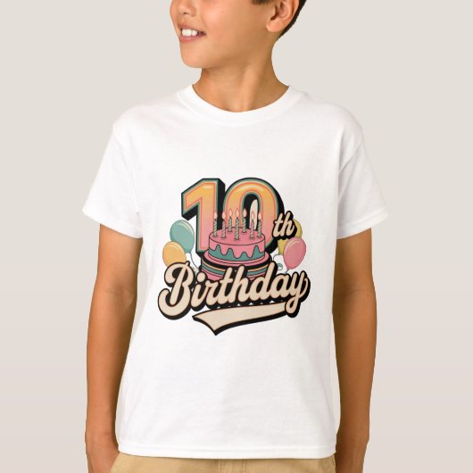 第10誕生日ヴィンテージTシャツ Tシャツ (正面)