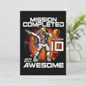 第10誕生日宇宙飛行士10歳宇宙空間B 招待状 (スタンド正面)