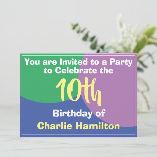 第10誕生日招待状 (スタンド正面)