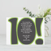 第10誕生日招待状 招待状 (スタンド正面)