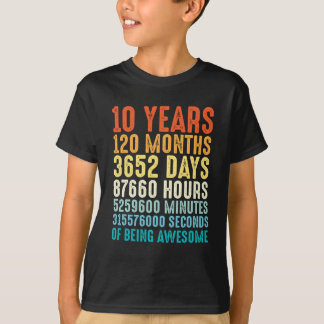 第10誕生日月のティー10歳のTシャツの Tシャツ
