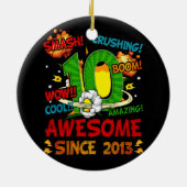 第10誕生日漫画スタイル2013 10素晴らしYe以降 セラミックオーナメント (裏面)