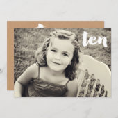 第10誕生日第10回フォトオーバーレイ招待状 招待状 (正面/裏面)