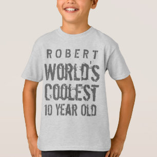 第10誕生日贈与世クール界10歳A09 Tシャツ