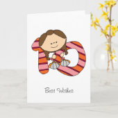 第10誕生日-挨拶状-女の子 カード (黄色い花)