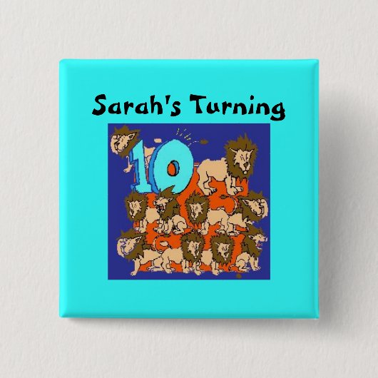 第10誕生日 缶バッジ (正面)