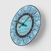 第10銀製の結婚記念日 ラウンド壁時計 (傾斜)